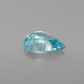 1,53 ctw natürlicher blauer Zirkon, Birnenform, VVS