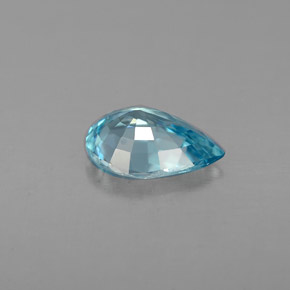 1,34 ctw natürlicher blauer Zirkon, Birnenform, VVS