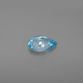 1,29 ctw natürlicher blauer Zirkon, Birnenform, VVS-VS