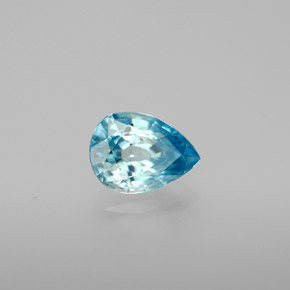1,30 ctw natürlicher blauer Zirkon, Birnenform, VVS-VS