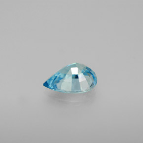 1,30 ctw natürlicher blauer Zirkon, Birnenform, VVS-VS