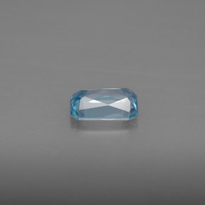 1,20 ctw natürlicher blauer Zirkon, Smaragdschliff, VVS
