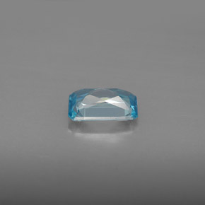 1,31 ctw natürlicher blauer Zirkon, Smaragdschliff, VVS-VS