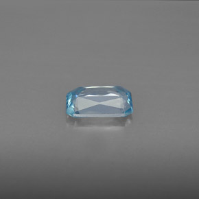 1,22 ctw natürlicher blauer Zirkon, Smaragdschliff, VVS-VS