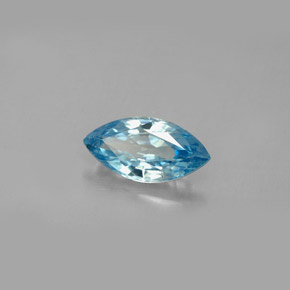 1,58 ctw natürlicher blauer Zirkon, Marquise, VS