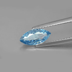 1,47 ctw natürlicher blauer Zirkon, Marquise, VVS-VS