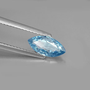 1,47 ctw natürlicher blauer Zirkon, Marquise, VVS-VS