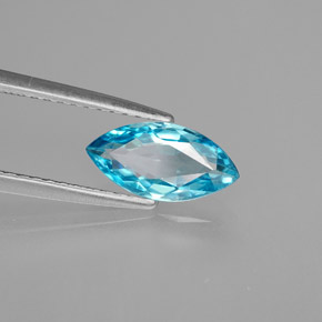 1,38 ctw natürlicher blauer Zirkon, Marquise, VVS-VS