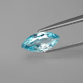 1,30 ctw natürlicher blauer Zirkon, Marquise, VVS-VS