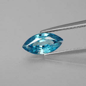 1,51 ctw natürlicher blauer Zirkon, Marquise, VS