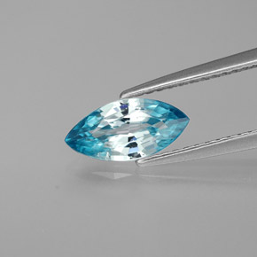 1,38 ctw natürlicher blauer Zirkon, Marquise, VS