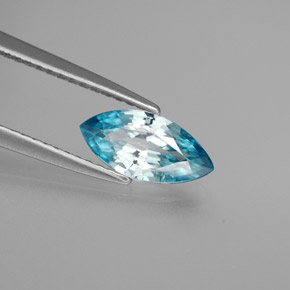 1,38 ctw natürlicher blauer Zirkon, Marquise, VS