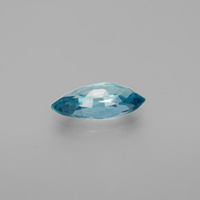 1,52 ctw natürlicher blauer Zirkon, Marquise, VVS-VS