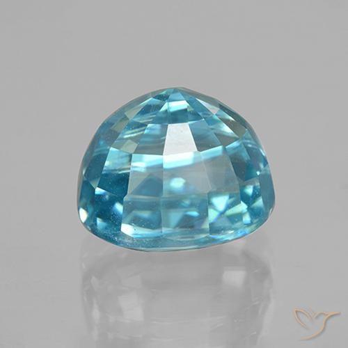 9,17 ctw natürlicher Blau Zirkon, Oval, VS