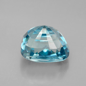 7,57 ctw natürlicher blauer Zirkon, Kissenschliff, VVS