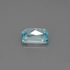 1,53 ctw natürlicher blauer Zirkon, Smaragdschliff, VVS-VS