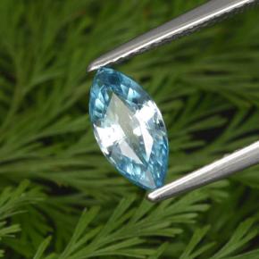1,42 ctw natürlicher blauer Zirkon, Marquise, VVS