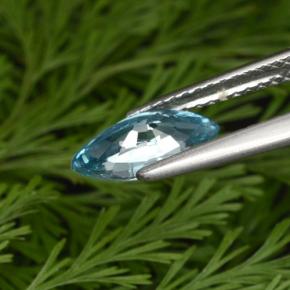 1,42 ctw natürlicher blauer Zirkon, Marquise, VVS