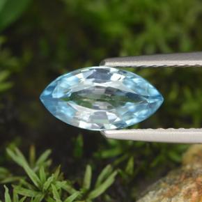 1,52 ctw natürlicher blauer Zirkon, Marquise, VVS