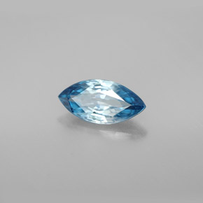 1,56 ctw natürlicher blauer Zirkon, Marquise, VVS