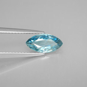1,73 ctw natürlicher blauer Zirkon, Marquise, VVS-VS