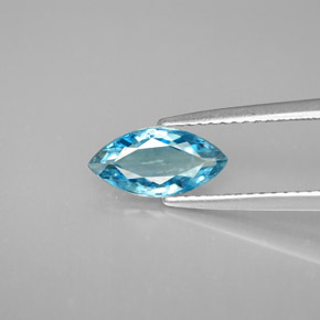 1,52 ctw natürlicher blauer Zirkon, Marquise, VS