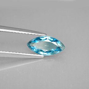 1,52 ctw natürlicher blauer Zirkon, Marquise, VS