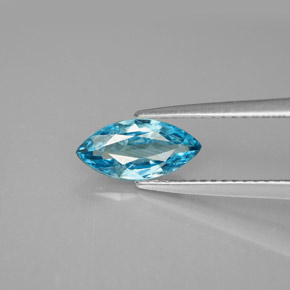 1,33 ctw natürlicher blauer Zirkon, Marquise, VS