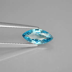 1,33 ctw natürlicher blauer Zirkon, Marquise, VS