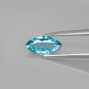 1,44 ctw natürlicher blauer Zirkon, Marquise, VVS