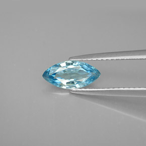 1,13 ctw natürlicher blauer Zirkon, Marquise, VVS