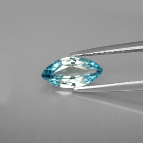1,42 ctw natürlicher blauer Zirkon, Marquise, VVS