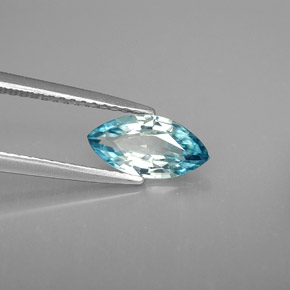 1,42 ctw natürlicher blauer Zirkon, Marquise, VVS