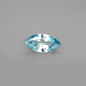 1,36 ctw natürlicher blauer Zirkon, Marquise, VVS