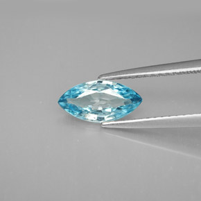 1,37 ctw natürlicher blauer Zirkon, Marquise, VVS