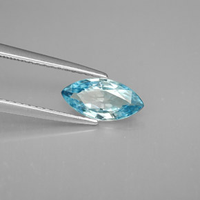 1,37 ctw natürlicher blauer Zirkon, Marquise, VVS