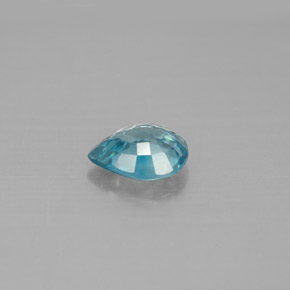 1,50 ctw natürlicher blauer Zirkon, Birnenform, VVS-VS