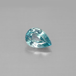1,75 ctw natürlicher blauer Zirkon, Birnenform, VVS-VS