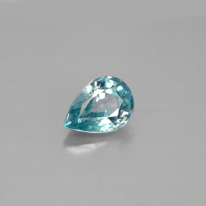 1,75 ctw natürlicher blauer Zirkon, Birnenform, VVS-VS