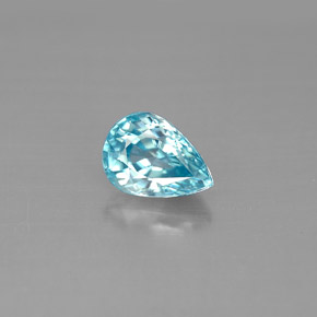 1,80 ctw natürlicher blauer Zirkon, Birnenform, VVS