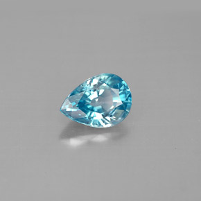 1,66 ctw natürlicher blauer Zirkon, Birnenform, VVS-VS
