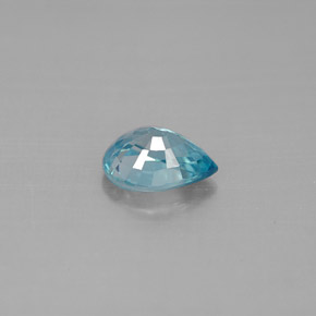 1,66 ctw natürlicher blauer Zirkon, Birnenform, VVS-VS
