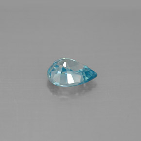 1,58 ctw natürlicher blauer Zirkon, Birnenform, VVS-VS