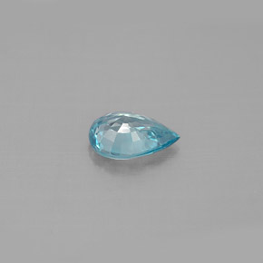 1,27 ctw natürlicher blauer Zirkon, Birnenform, VVS