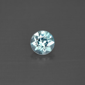 0,79 ctw natürlicher blauer Zirkon, Rundschliff, VVS-VS
