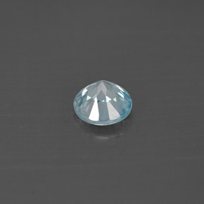 0,79 ctw natürlicher blauer Zirkon, Rundschliff, VVS-VS