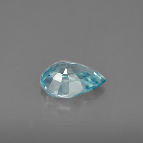 1,54 ctw natürlicher blauer Zirkon, Birnenform, VVS