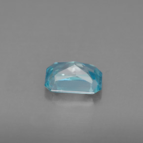 1,39 ctw natürlicher blauer Zirkon, Smaragdschliff, VVS