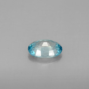 1,12 ctw natürlicher blauer Zirkon, Oval Schliff, VVS-VS