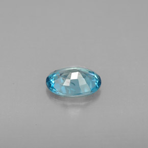 1,14 ctw natürlicher blauer Zirkon, Oval Schliff, VS